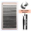 Diy Segmented Single Tuft Of False Eyelashes 8-18Mm Eyelashes Dd Curl Dense Curl