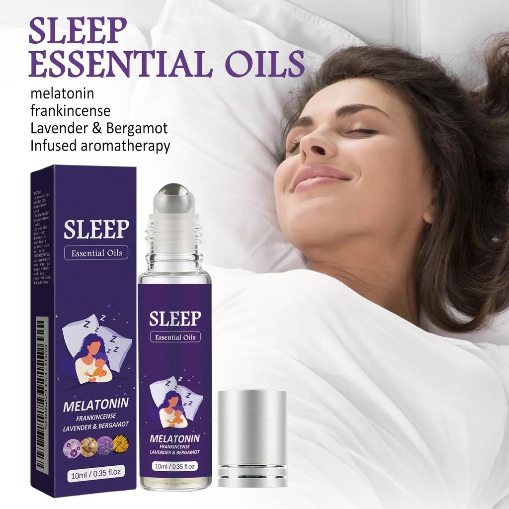 Lavendelöl, Kräuterserumöl, Pflanzenserumöl zur Verbesserung des Schlafs, Aromatherapie, beruhigender Schlaf, beruhigender Schlaf, aufhellend und feuchtigkeitsspendend, 10 ml