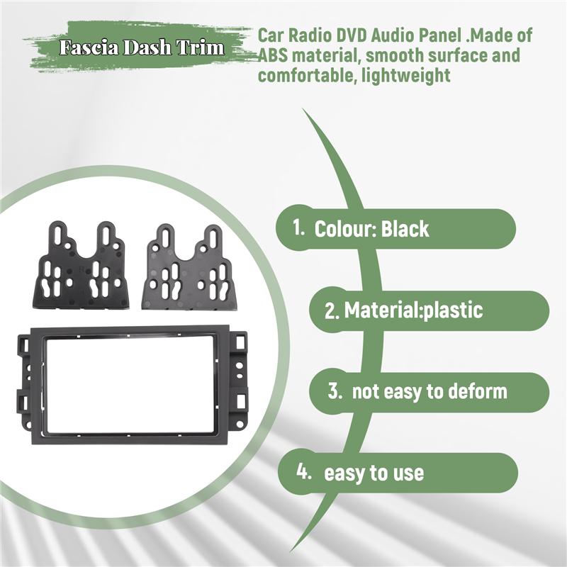 A16P-2Din Car Radio Fascia CD DVD Audio Dashboard Panel Frame For  Captiva / Lova / Gentra / AVEO