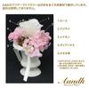 A&K Preserved Flowers (Pink, Clear Case with Vase) Rose Neige Flower Arrangement (Gift/Present/Mother's Day)