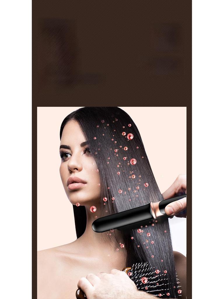 Dual-Purpose Ceramic Hair Straightener & Curling Iron: Safe for Hair, Ideal for Straightening and Styling Bangs