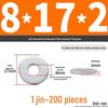 Extra Large Galvanized Metal Flat Washer - Thickened Round Screw Washer M6-M16
