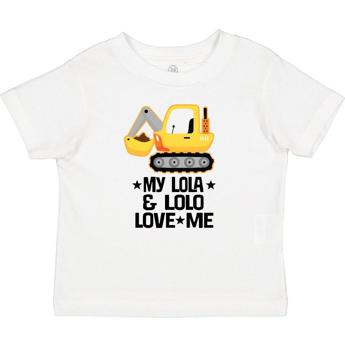 

Inktastic Lola And Lolo Love Me Grandson Truck Baby T-Shirt Grandkids Boy Childs 100