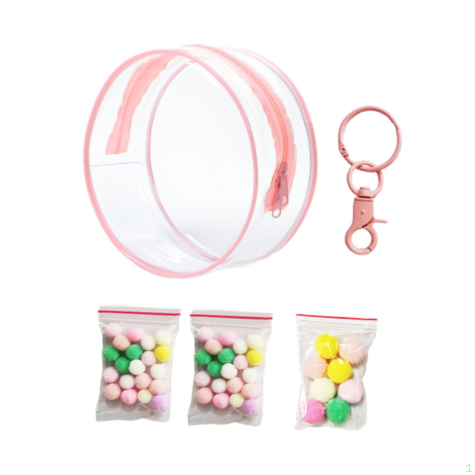 

Прозрачный контейнер для хранения кукол розовый