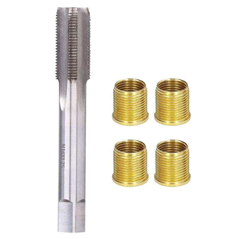 

13 шт. Инструменты для ремонта резьбовых отверстий свечей зажигания Металлические вставки M12X1.25 Метчик M14X1.25 14 мм Резьбовой комплект Резьбовой метчик Метчик для свечей зажигания В Onesize