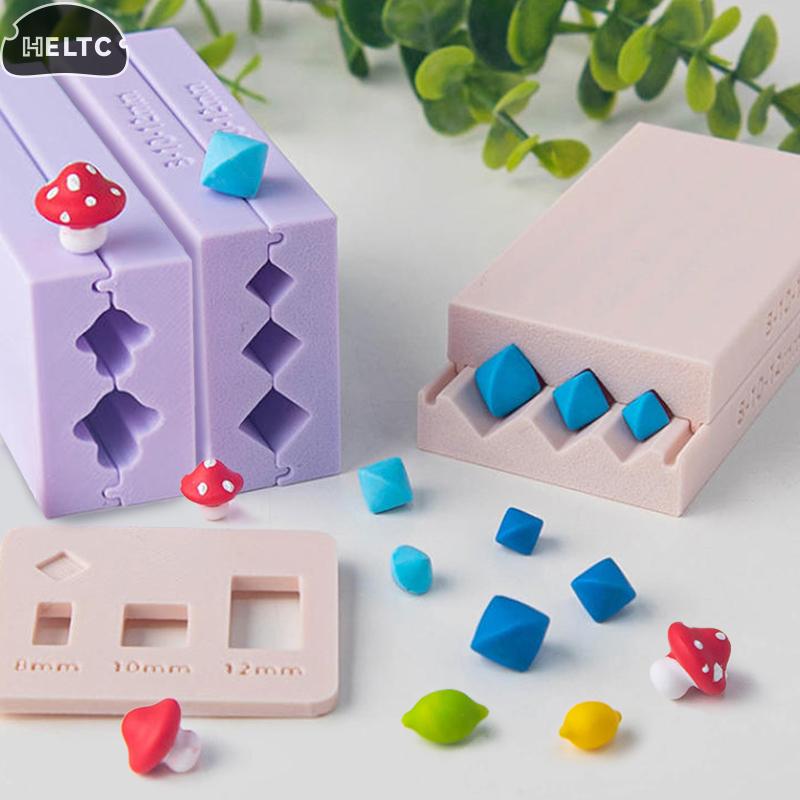 1PCS New Soft Pottery Polymer Clay Mold 3D Mushroom Lemon Rhombus Beads Design Bead Roller DIY Earrings Necklaces Jewelry Making