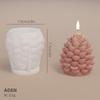 Stampo in Silicone Pigna 3D per Candele di Natale e Decorazioni da Forno