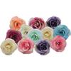 100 Pcs Artificial Rose Flowers Heads Flower Head Artificial Flower Silk Flower for Crown Scrap Wedding Home Decor DIY Garland Headdress