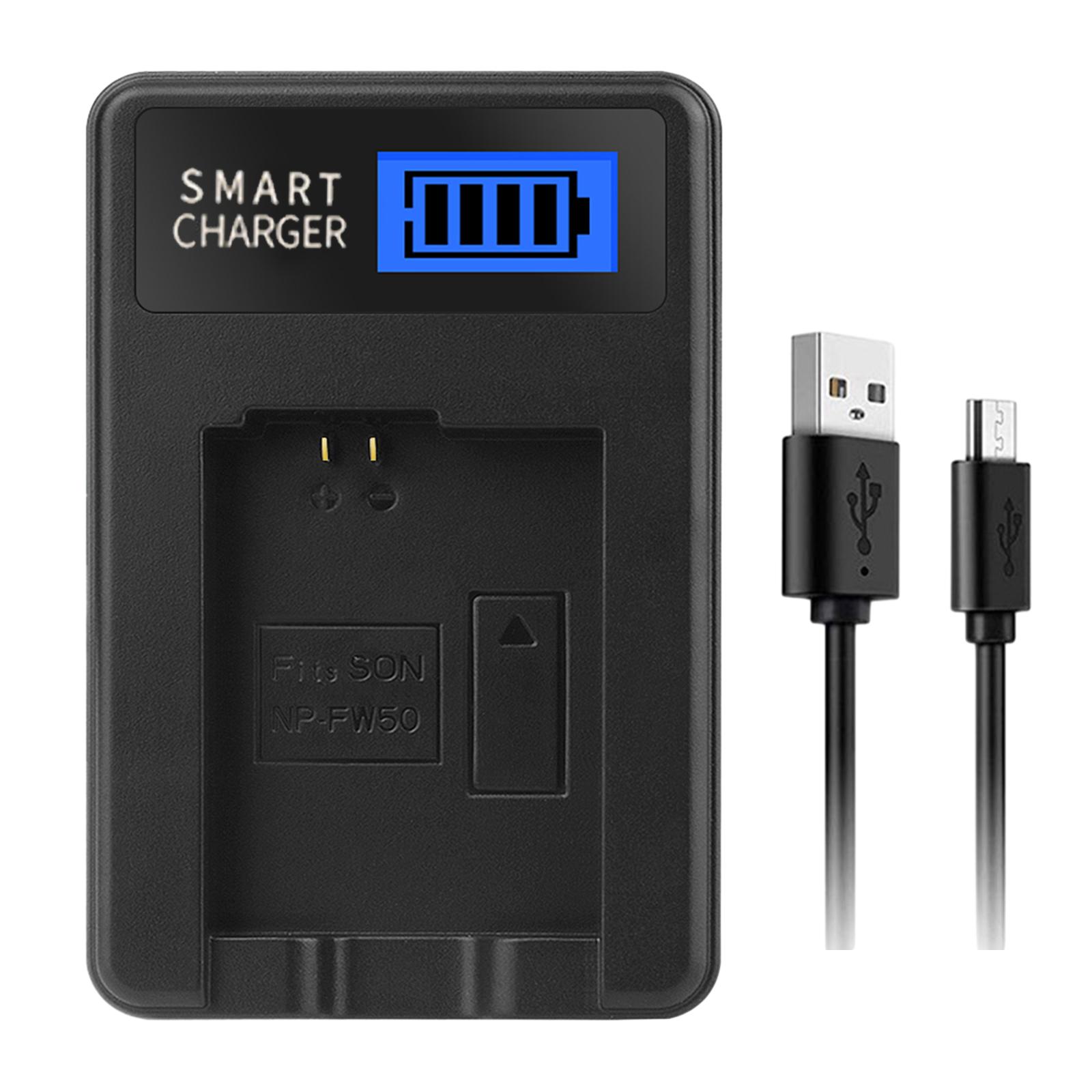 

Slim Battery LCD USB Charger Sleek and Reliable Charging Accessory for NEX5 NEX5R NEX5N NEX3 NEX3N NEX7 NEXC3