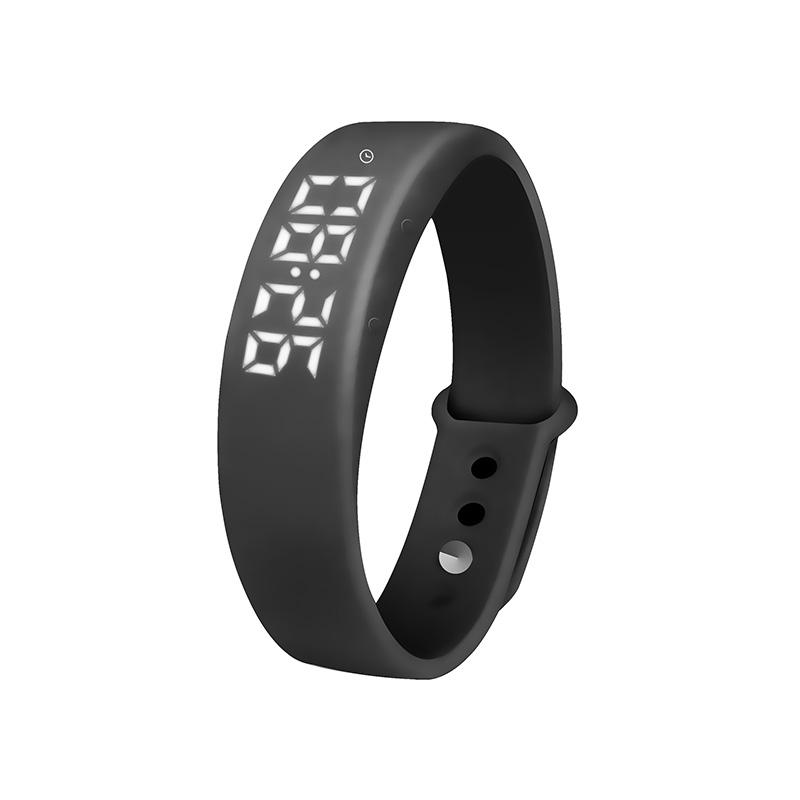 Smart Wrist Watches 2018 Sport Black Watches Men Vibrating Led Watch with 3d Pedometer Simple