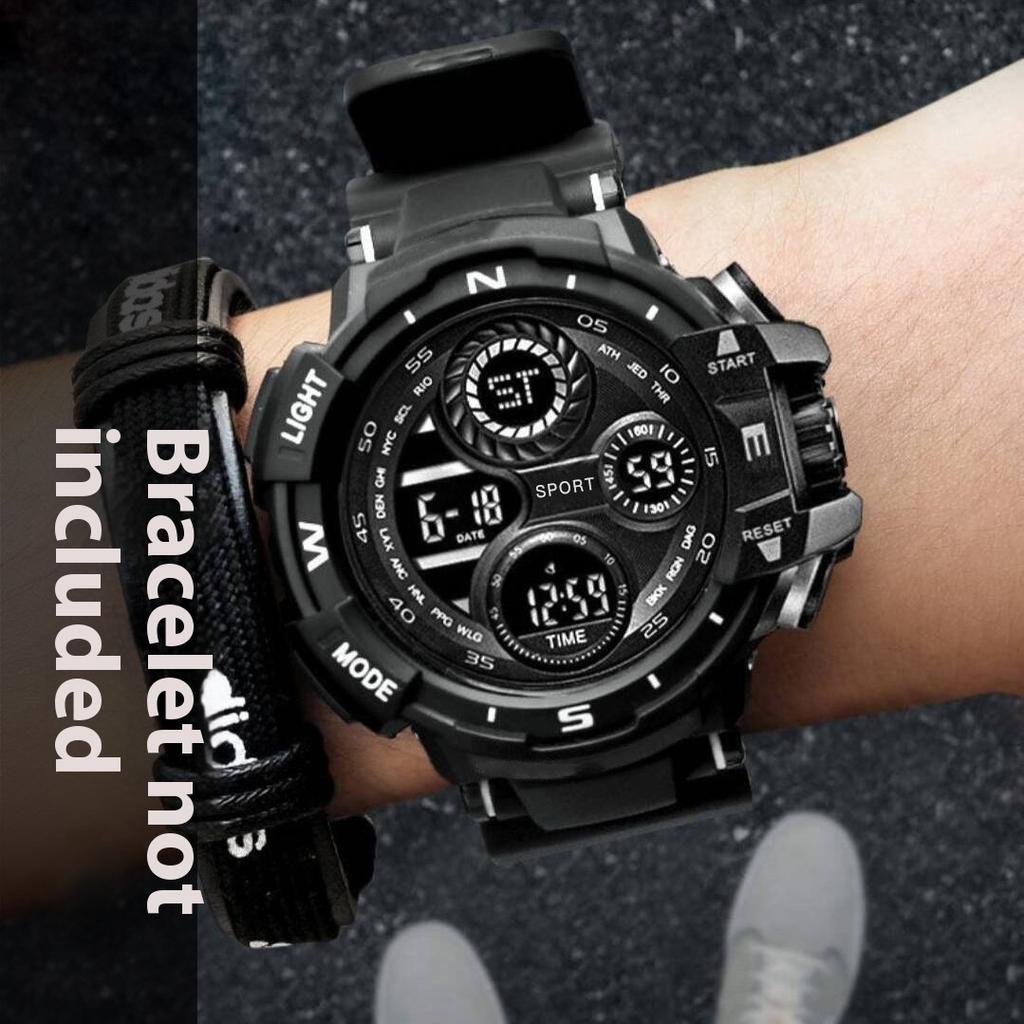 Electronic Watch, Calendar Week Luminous Light Alarm Clock, Men's Model