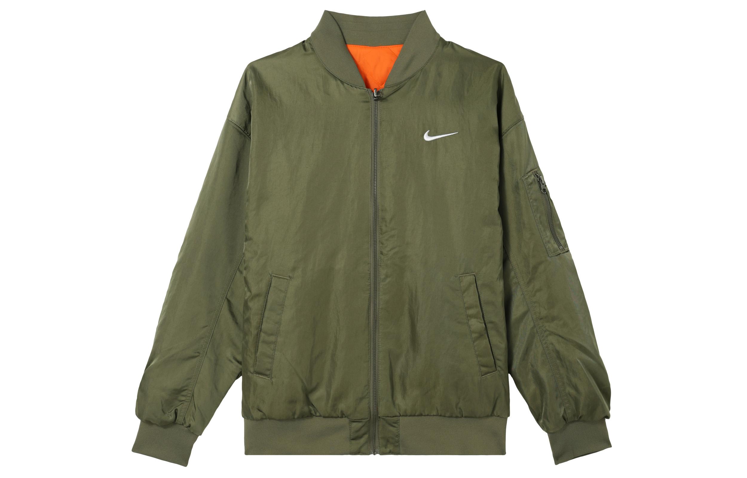 Nike Women s Varsity Bomber Reversible Sporty Jacket Green DV7877-222