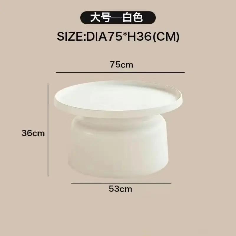 Set Round Coffee Table Nordic Center Modern Luxury Coffee Tables Folding Metal Coffee Tables Storage Mesas Furniture GPF40XP
