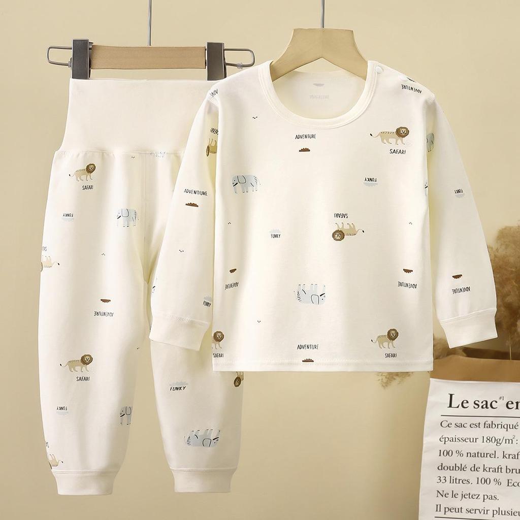 Infant & Toddler Cotton Antibacterial High-Waist Undergarment Set for Boys & Girls 0-5yrs - Autumn Clothes & Trousers