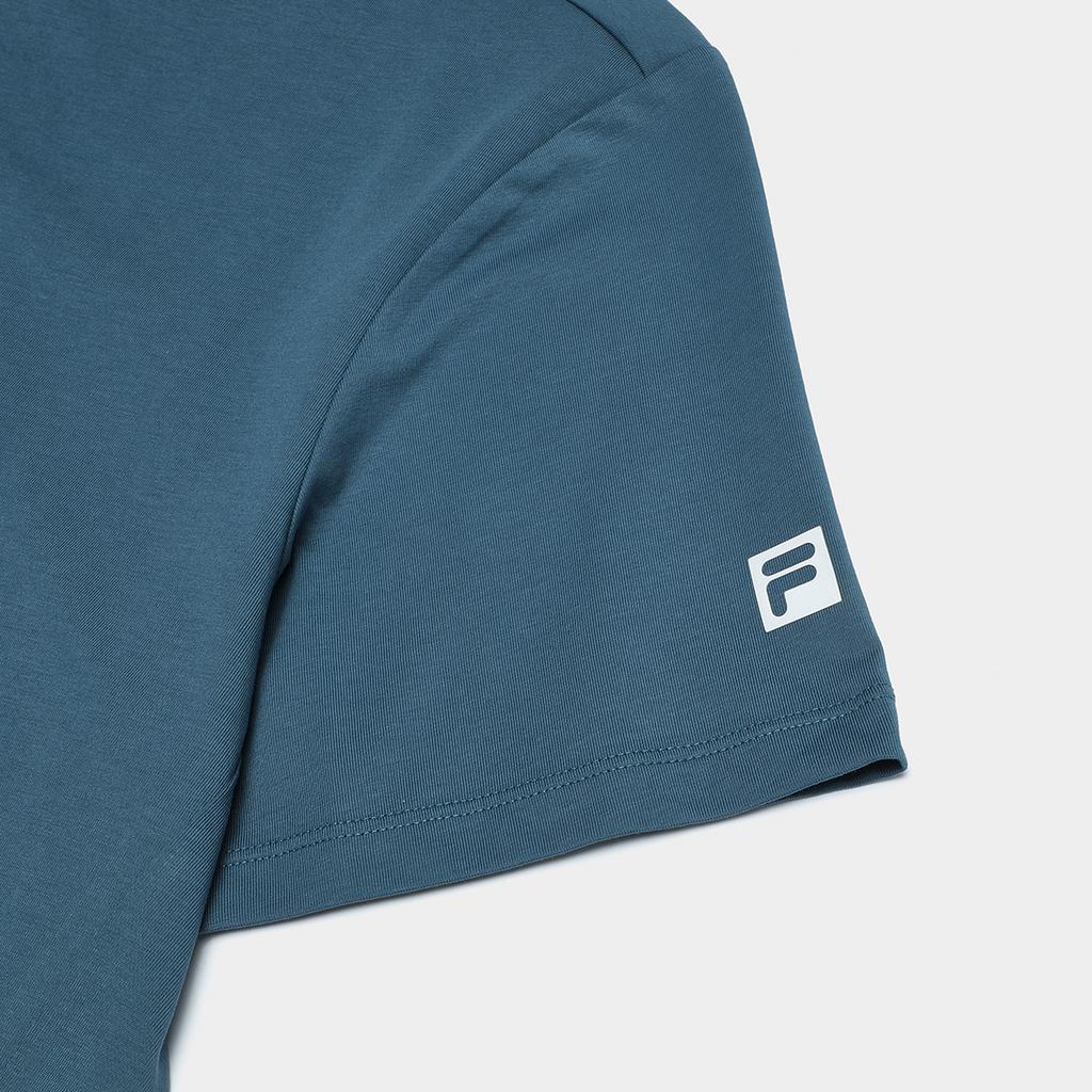 FILA Basic Minimalist Sports Fitness Cool Feeling Round Neck Short Sleeve T-Shirt Men Tops Tea-Blue A11M331114F-DB