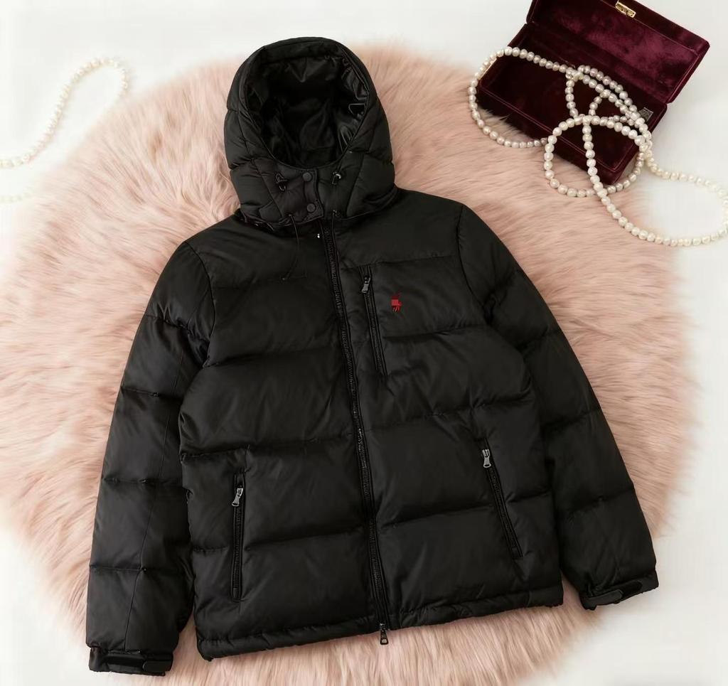 Advanced RL Down Jacket with Little Horse Logo - Thick & Warm