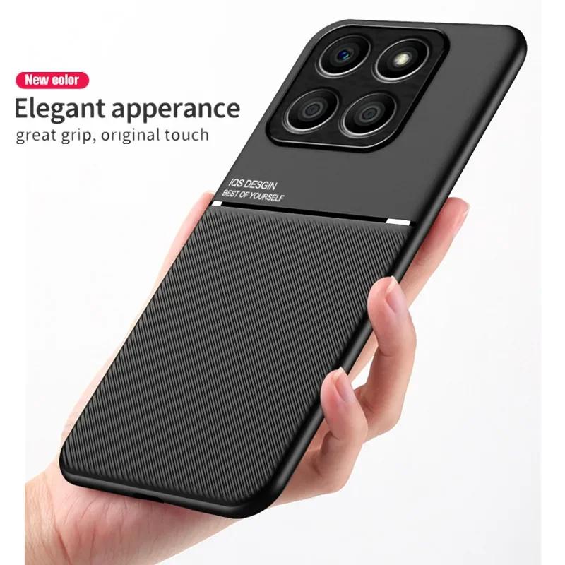 Rugged Non-Slip Portective Case for Honor X8C X7C X6b X8b X8a 5G 200 Smart Cover Car Magnetic Suction Holder Coque Fundas Capa