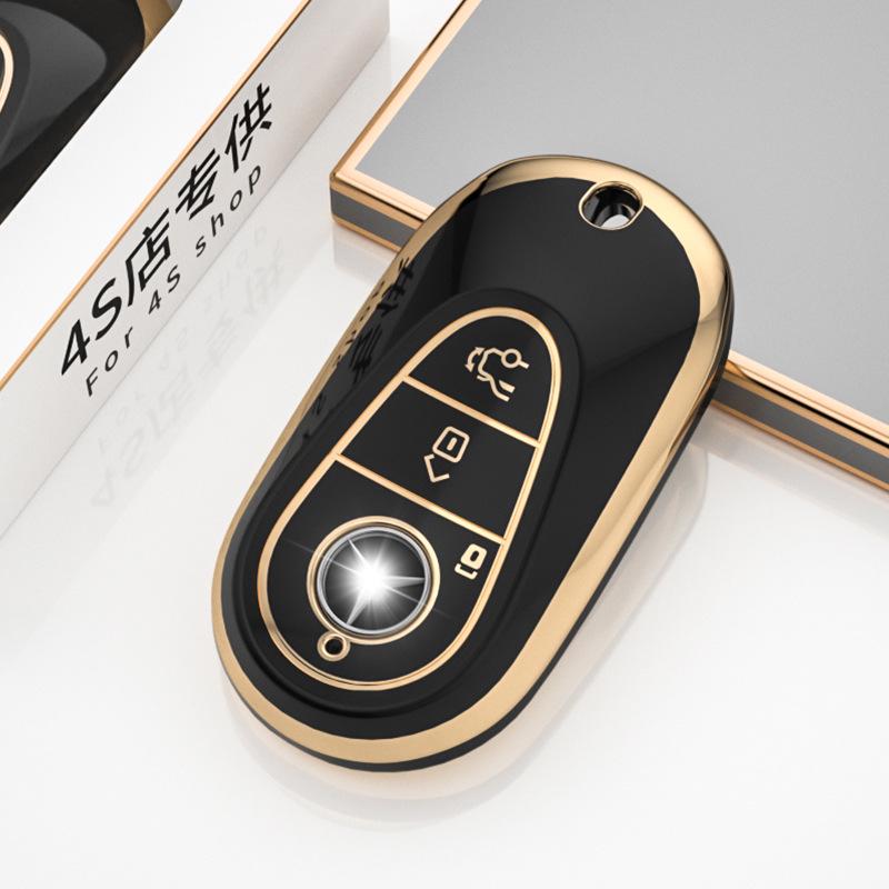 Mercedes-Benz Schlüsselhülle für Modelle der C-Klasse, E-Klasse, S-Klasse, C200L/C260L/E300L, GLC und S400L.