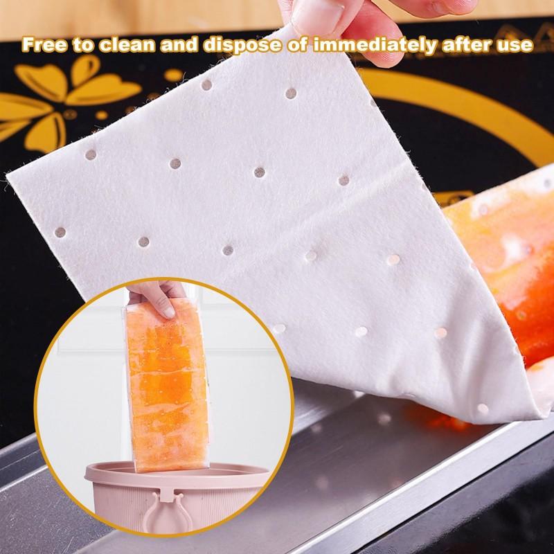 

For Range Hoods, 20Pcs Oil-Absorbing Cotton Strips, Oil-Proof Kitchen Mats, Oil Trays, Filter Boxes, Leak-Proof