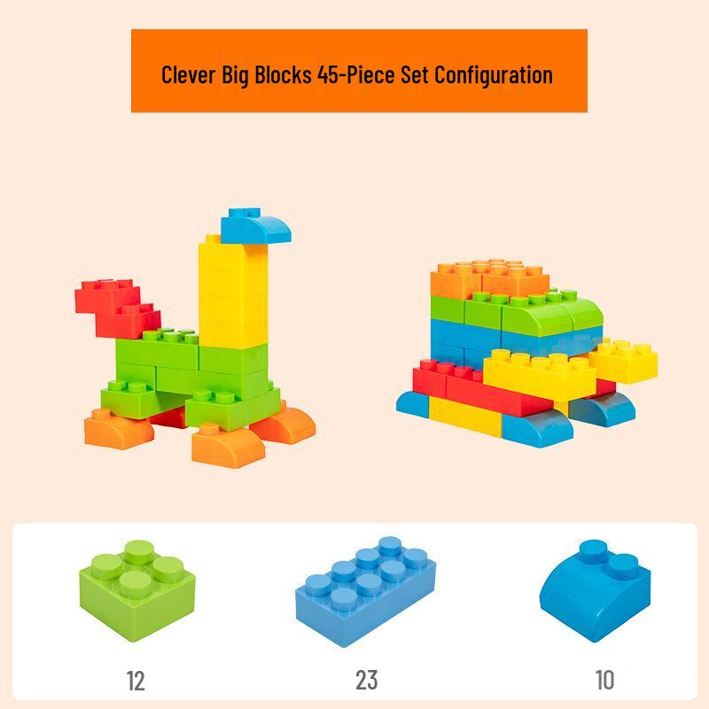 Large Particle Educational Building Blocks - Indoor Children's Castle Set