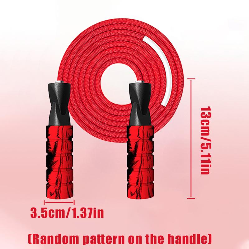 Bold Woven Rope Bearings, Thickened Sponge Handle, Wear-Resistant Competitive, Professional Training, Skipping Rope