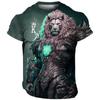 Komik Erkek T Shirt 3d Aslan Baskı Karikatür T Shirt Moda Kısa Kollu Üstleri Yaz Rahat Sokak Büyük Boy T Gömlek Erkek Giysileri