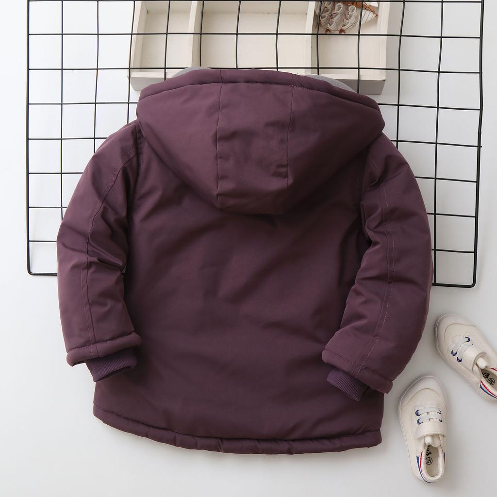 Jungen in Europa und den Vereinigten Staaten neue kalte- und winddichte leichte verdickte flauschige warme lockere hochwertige Stoff Freizeit Sport Baumwollkleidung