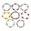 8pcs Handmade Elastic Beaded Bracelet Bohemia Charms Bracelet Set  Women