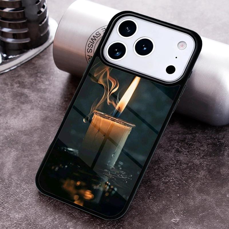 Candle Phone Case For iPhone 17 16 15 14 13 12 11 Pro Max Plus 17Air Soft Silicone Cover