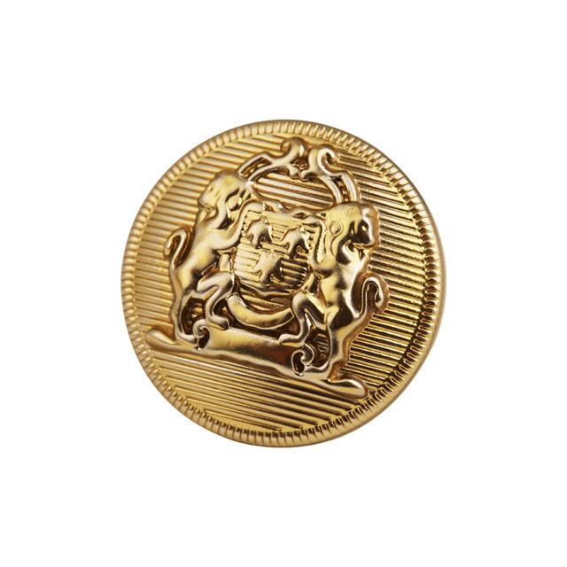 6Pcs Round Flower Shape Metal Luxury Brand Sewing Buttons Clothing Accessories Handmade Diy Material Decoration Gold Black  Blue