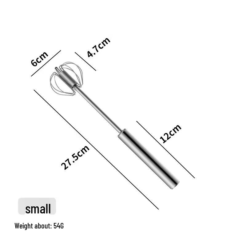 Minai Edelstahl Halbautomatischer Hand Schneebesen