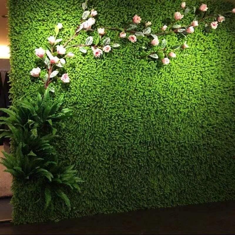 Artificial Green Wall with Roses for Indoor/Outdoor Decor