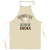 Tablier de cuisine - Planetee ENORA - Impression bretonne - Coton résistant - Liens ajustables