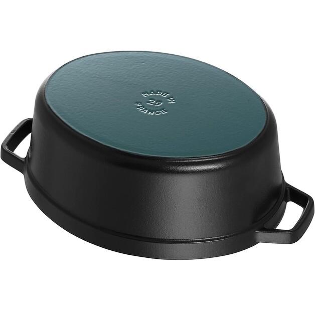 Cocotte Zwilling Staub Oval 22,4×17 Cm Black 1 L (40509-482-0)
