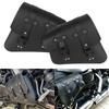 Vintage Motorcycle Saddlebags Universal Fit PU Leather Waterproof Large Capacity Side Bags Upgrades for Rear Left Right