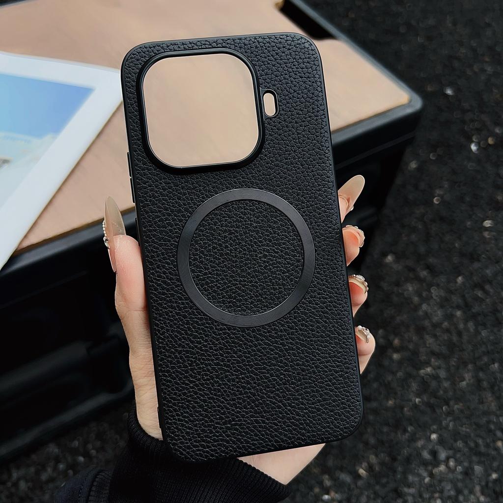 For Xiaomi 17T 15T Pro Phone Case for Magsafe Magnetic Luxury Leather Cover for Mi 17T 15T Wireless Charging Shockproof Bumper