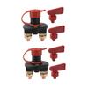 Dual-Hole Keyed RV Battery Disconnect Switch - Power Cut-off Isolator