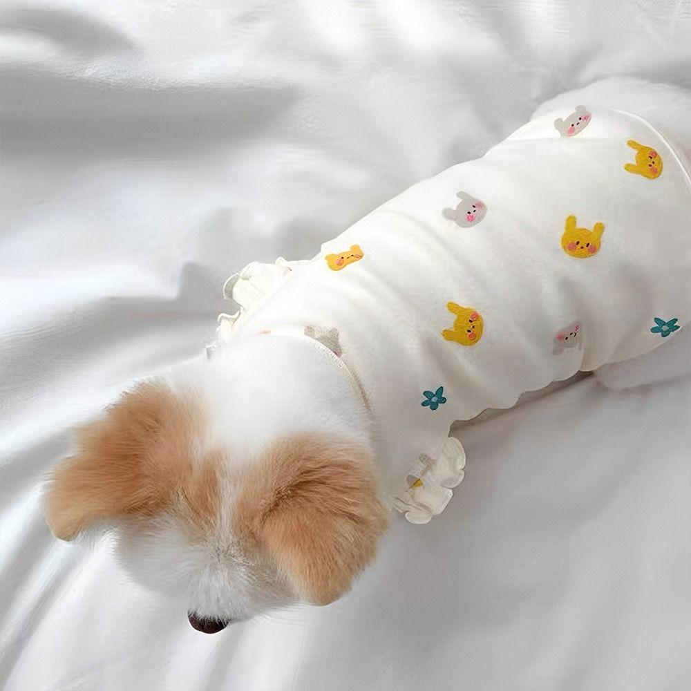 Cute Spring Summer Cat Dog Tank Top Breathable Soft Puppy Sleeveless Vest Casual Kitten Clothes Cat