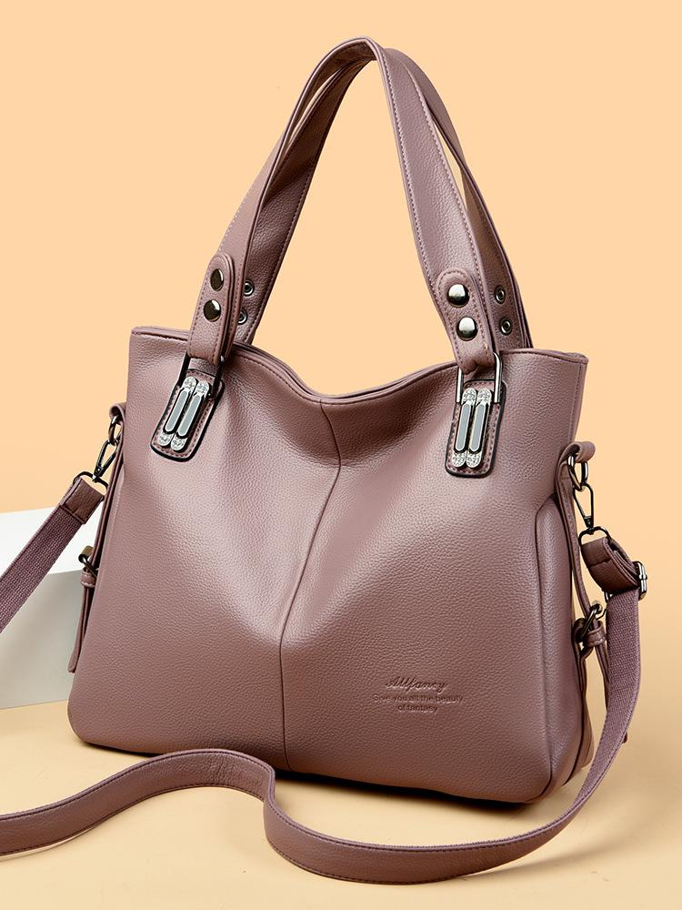 Women'S Bag Women'S Handbag Large Capacity Shoulder Messenger Bag European Fashion Oilskin Tote Bag