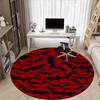 1PC Bat Swarm Office Round Area Rug, Mat Suitable For Office, Under Office Chairs Bedroom Living Room Home Decor, Room Deco