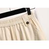 Women Plus Size Long Pants Elastic High Waist Straight Leg Pants
