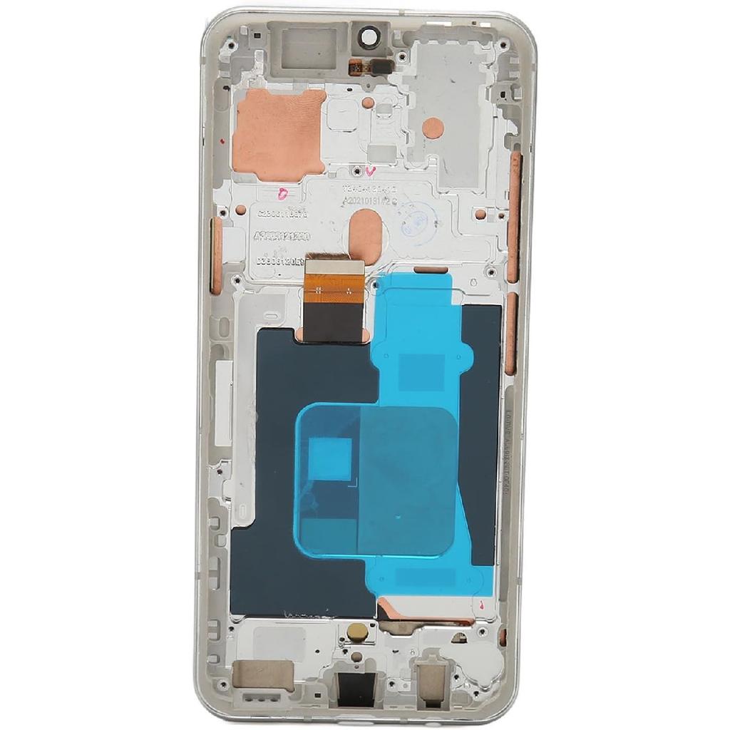 Náhradní displej pro LG V60 ThinQ 5G LM V600 LM V600AM LM V600TM, 6,8palcový digitizér s rámem a nástrojem pro demontáž, (stříbrný)