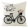 Spring Pillow Case Sofa Waist Pillow Case Garland Truck Light Luxury Home Office Pillow Pillow Case