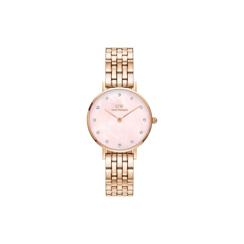 Daniel Wellington European and American watches PETITE series watch quartz movement stainless steel strap 28mm mother-of-pearl dial women's DW00100617