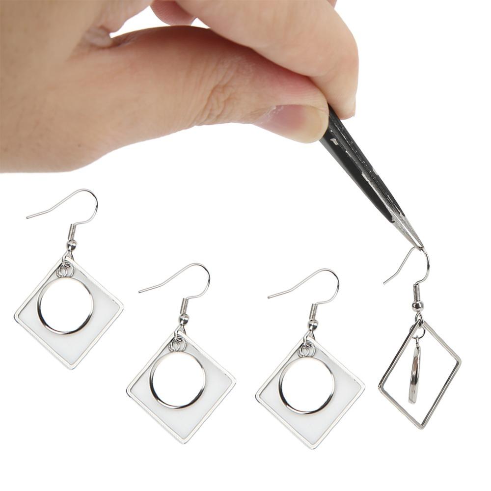 20Pcs Hollow Out Earring Bezel Trays 12mm Earring Base Settings Earring Blanks DIY Jewelry Findings
