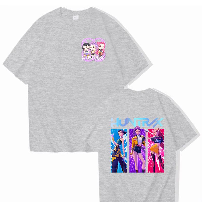 Hot Sale KPop Demon Hunters Graphic T Shirts Men Women Clothing Fashion Cartoon T-shirts Summer Casual T-shirt Streetwear