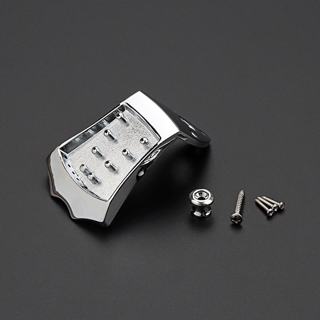 8 Strings Mandolins Tailpiece Cigar Box Guitar Parts Set Mandolin Tailpiece Bridge Replacement Kits with Mounting Screws