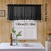 Farmhouse Rustic Style Kitchen Short Sheer Curtains Elegant Lace Blackout Window Valance for Bedroom Bathroom