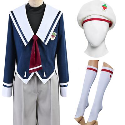 Γυναικεία Ρούχα Cosplay SK8 Miya the Infinity SK Eight Μία στολή Cosplay Miya Chinen Στολή Καπέλο Τοπ Παλτό Παντελόνι Κάλτσες Πάρτι