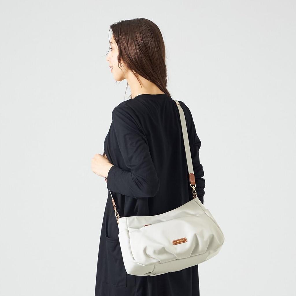 Labagagery Polyester Canvas Tucked Shoulder Bag B008702 Brown (20)